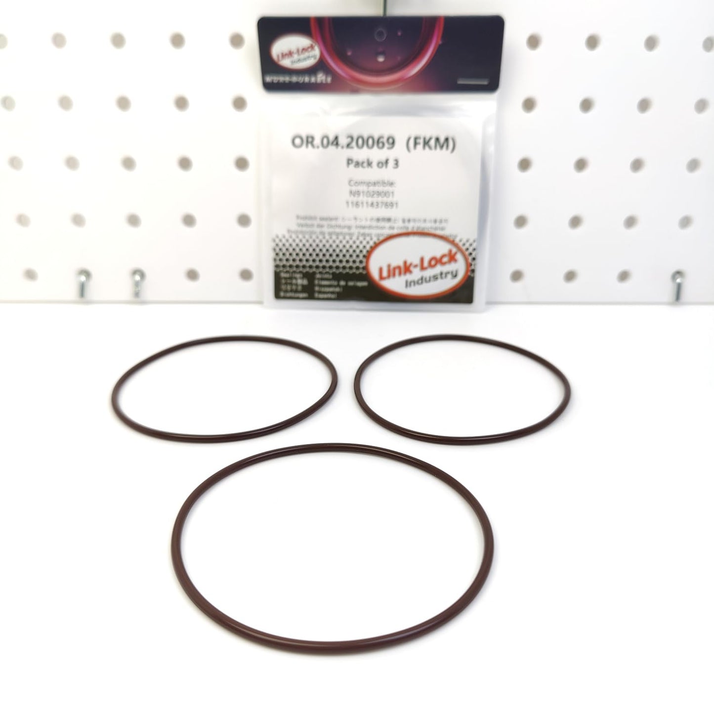 LINK-LOCK 3PCS OR.04.20069 FKM Viton Sealing O-Ring Kit of Intake System N91029001 11611437691 for AUDI for BMW