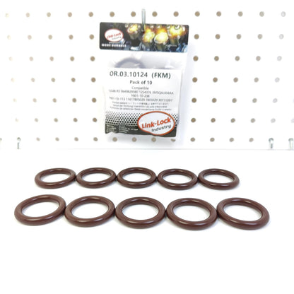 LINK-LOCK 10PCS OR.03.10124 FKM Viton Sealing O-Ring Kit Of Intake manifold 11617805029 0348.R5 9649829580 For CITROËN-8HY 9HV 9HW For FLAT-9HU FORD-G8DA G8DB HHDB For MAZDA For VOLVO