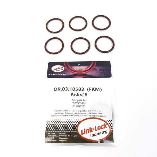 LINK-LOCK 6PCS OR.03.10583 FKM Viton Sealing O-Ring Kit of Intake manifold 026905261 01178326 For AUDI For DEUTZ