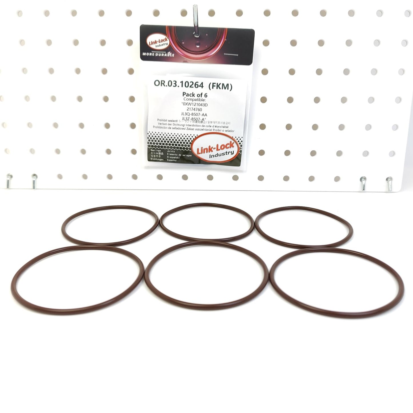 LINK-LOCK 6PCS OR.03.10264 FKM Viton Sealing O-Ring Kit of Water Pump 0XW121043D 2174760 JL3Q-8507-AA JL3Z-8507-A For FORD-BF2S For FORD USA-991 BF2X T30DDTX For VW-DXWA DXWB