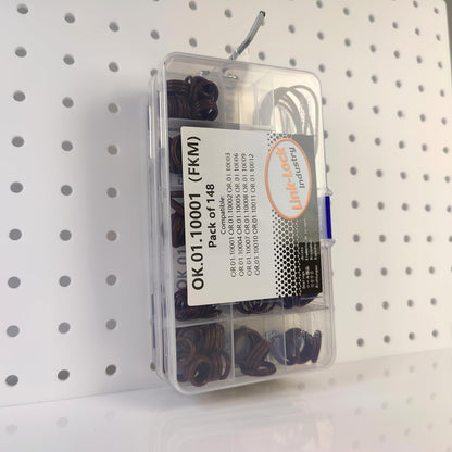 LINK-LOCK 148PCS FKM Viton OK.01.10001 ターボチャージングパイプラインOリングキット 11537634204 11538853284 11611406747 07119907330 13541307380 BMW N13 B38 B48 B47 B46 N74 S58 N20/N26/S62/S55/S38/S63用