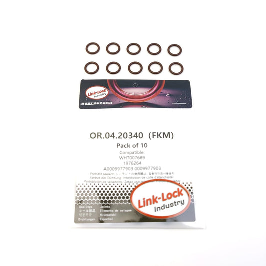 LINK-LOCK 10PCS OR.04.20340 FKM Viton Sealing O-Ring Kit of Water Connector / Charger WHT007689 1976264 A0009977903 0009977903 for AUDI for DAF for MERCEDES-BENZ