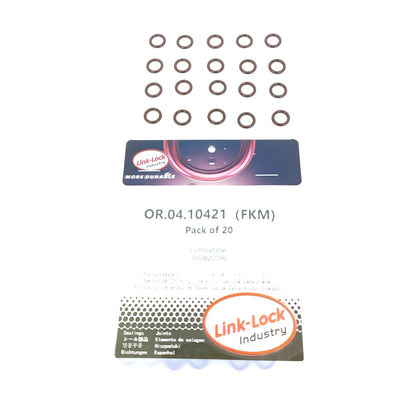 LINK-LOCK 20PCS OR.04.10421 FKM Viton Sealing O-Ring Kit of Air Condition Pipe 7H0820896 For AUDI For VW