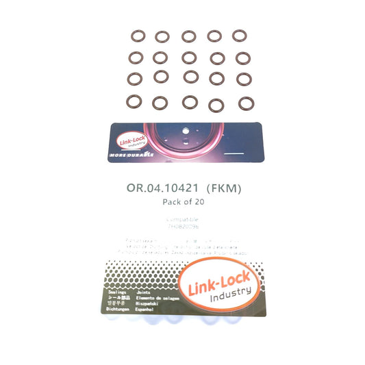 LINK-LOCK 20PCS OR.04.10421 FKM Viton Sealing O-Ring Kit of Air Condition Pipe 7H0820896 For AUDI For VW