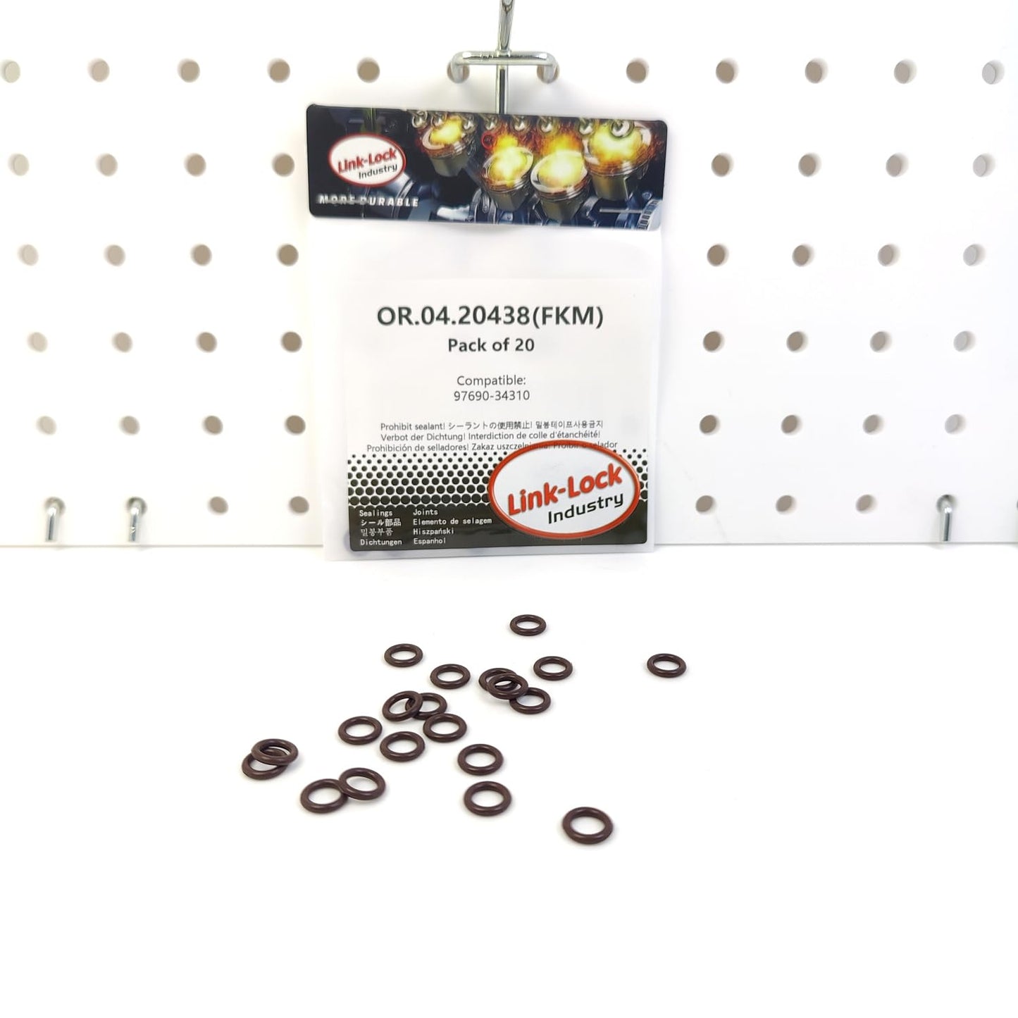 LINK-LOCK 20PCS OR.04.20438 FKM Viton Sealing O-Ring Kit of Refrigerant Line 97690-34310 for HYUNDAI for KIA