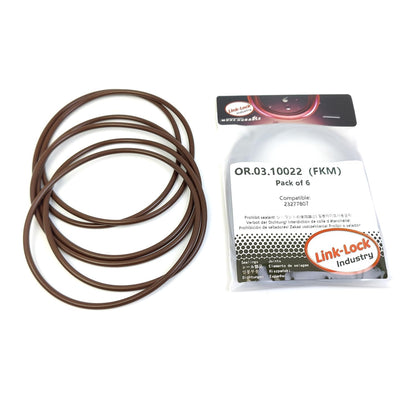 LINK-LOCK 6PCS OR.03.10022 FKM Viton Sealing O-Ring Kit Of Transfer case 23277807 For CADILLAC XT5 3.6 LGX 8A/MT