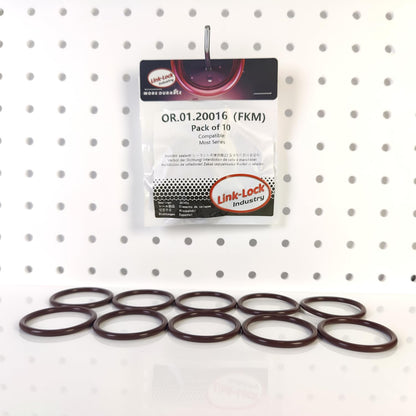 LINK-LOCK 10PCS FKM Viton OR.01.20016 Engine coolant pipe / Water hose O-Ring BMW MOST for BMW MOST