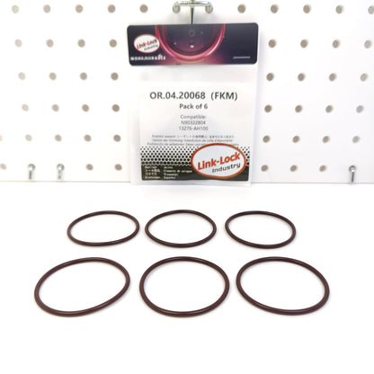 LINK-LOCK 6PCS OR.04.20068 FKM Viton Sealing O-Ring Kit of Oil Pan N90322804 13276-AH100 for AUDI for NISSAN