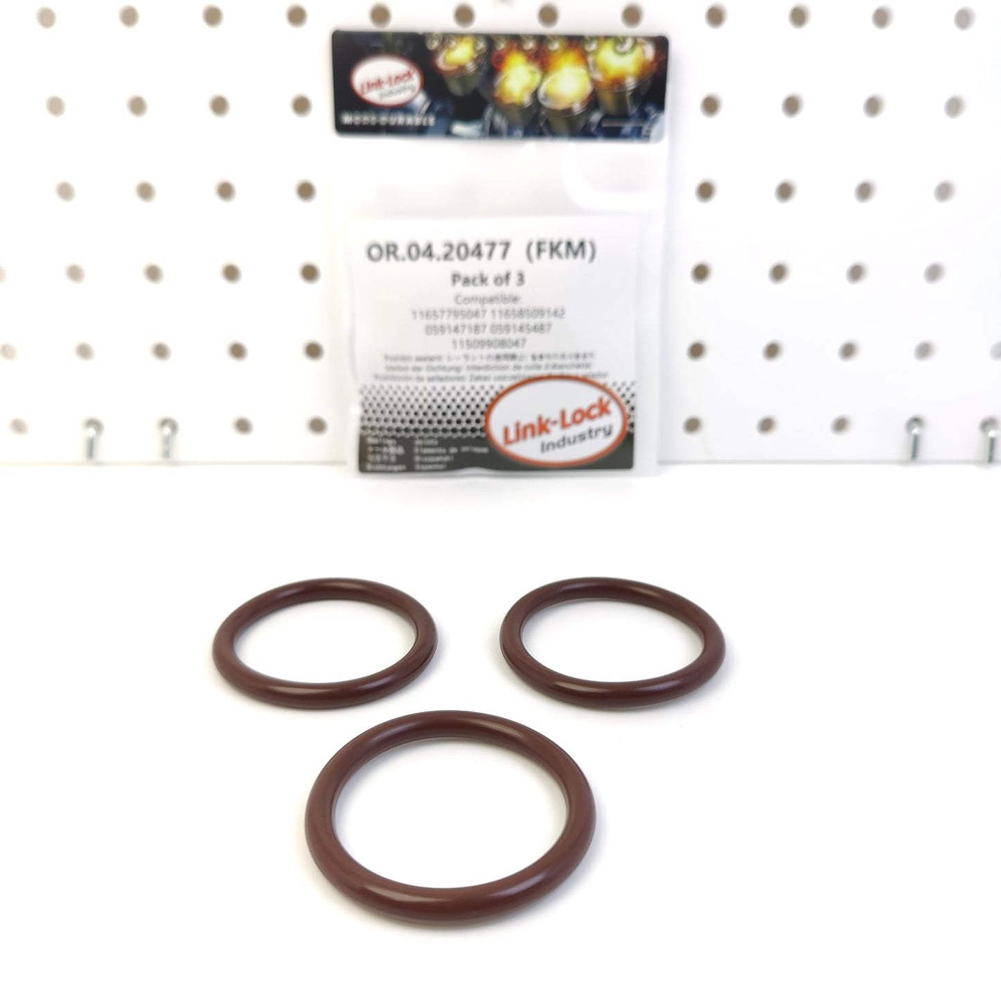 LINK-LOCK 3PCS OR.04.20477 FKM Viton Sealing O-Ring Kit of Exhaust Gas Turbocharger/Inflatable Guide 11657795047 11658509142 059147187 059145487 11509908047 for AUDI for BMW-M57N2