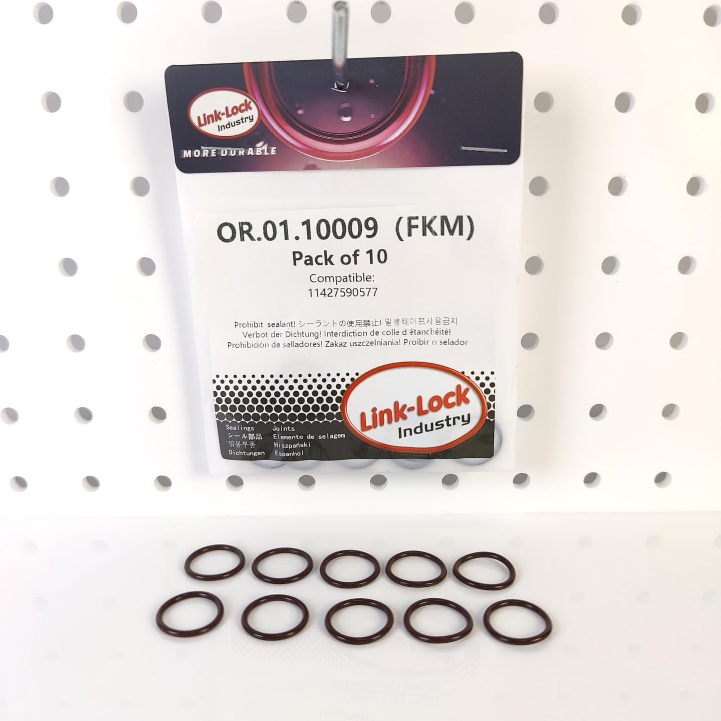 LINK-LOCK 10PCS FKM Viton OR.01.10009 Turbocharging Pipeline O-Ring 11427590577 for BMW N55 B58