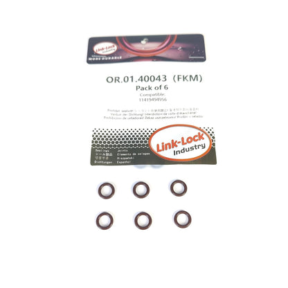 LINK-LOCK 6PCS FKM Viton OR.01.40043 Engine oil pump O-RING gasket 11419494956 for BMW B38 B48 B58 B46