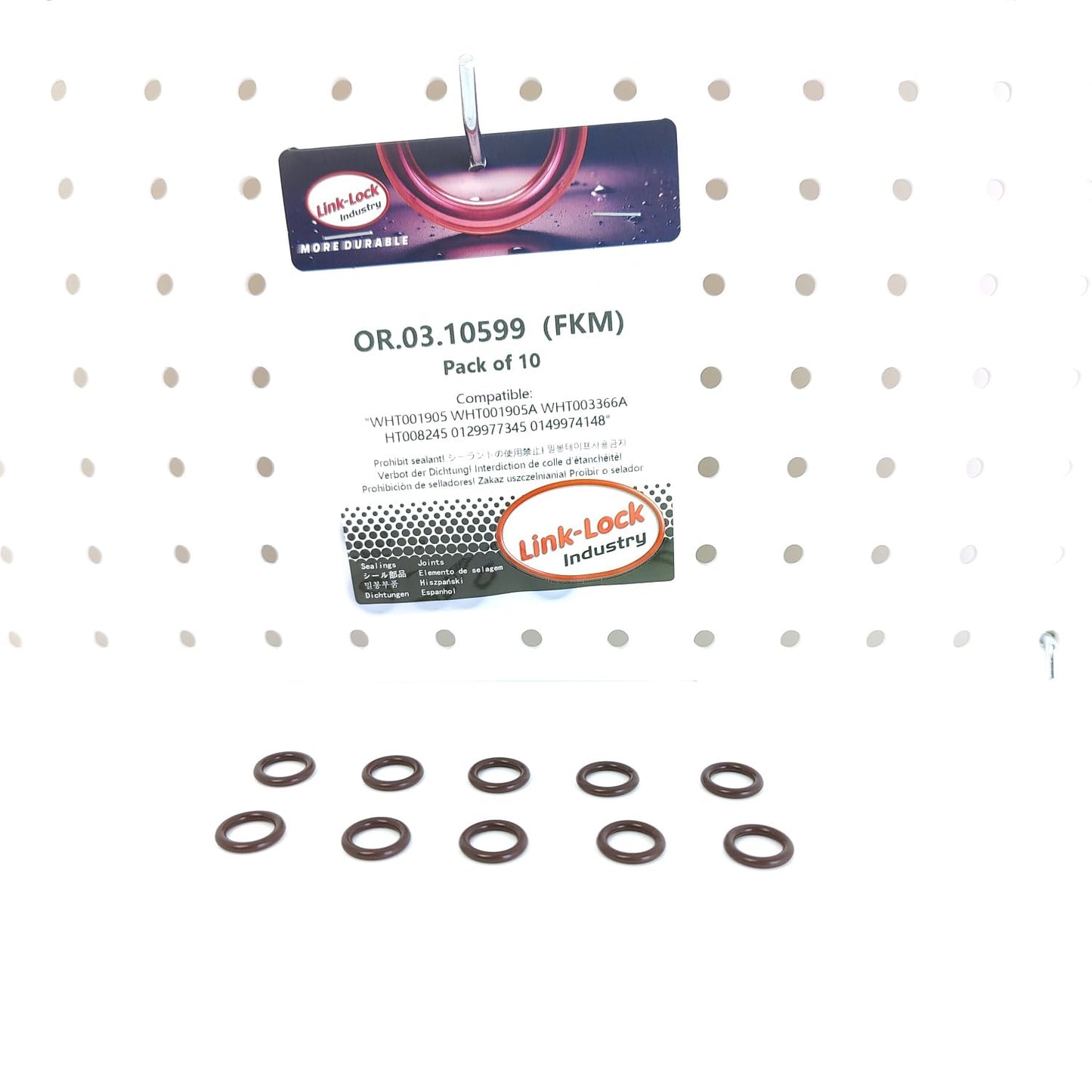 LINK-LOCK 10PCS OR.03.10599 FKM Viton Sealing O-Ring Kit of Injector WHT001905 WHT001905A WHT003366A WHT008245 A0129977345 A0149974148 For MERCEDES-BENZ For AUDI For VW