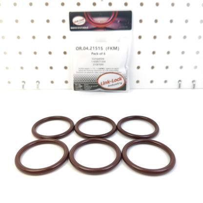LINK-LOCK 6PCS OR.04.21515 FKM Viton Sealing O-Ring Kit of Inflatable guide piece / AGR 11658571304 21087699 for BMW-N57 B57