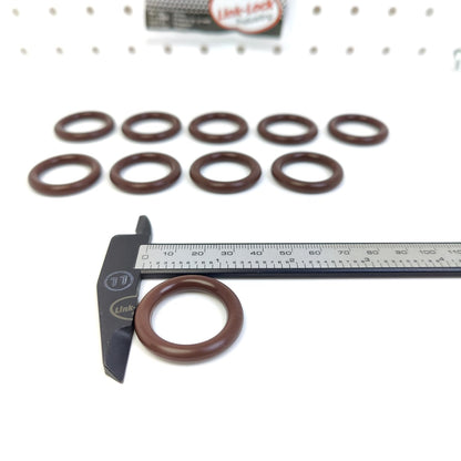 LINK-LOCK 10PCS OR.03.10376 FKM Viton Sealing O-Ring Kit of Turbocharger Oil Drain 0189973145 A0189973145 1908330 For MERCEDES-BENZ-OM471 OM470 OM473 For SCANIA