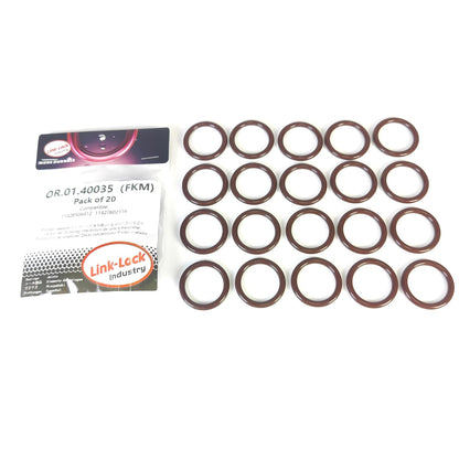 LINK-LOCK 20PCS FKM Viton OR.01.40035 Engine oil cooler O-RING gasket 11428506412  11427802116 for BMW N47