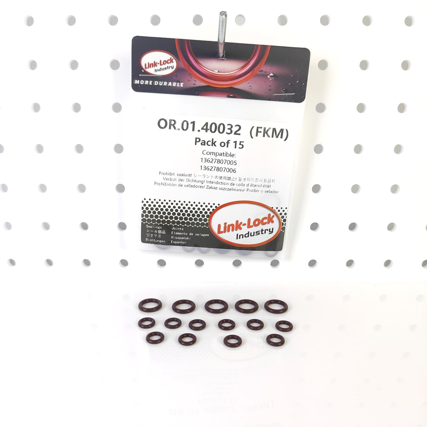 LINK-LOCK 15PCS FKM Viton OR.01.40032  Engine temperature sensor O-RING gasket 13627807005 13627807006 for BMW N47 N57 B37 B47 B57