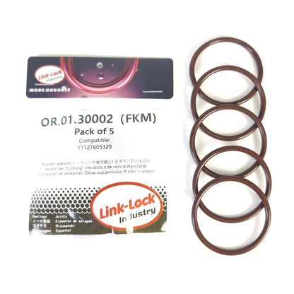 LINK-LOCK 5PCS FKM Viton OR.01.30002 Engine intake pipe O-RING 11127605329 for BMW N20