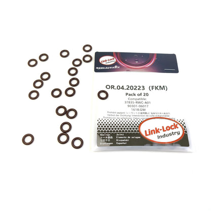 LINK-LOCK 20PCS OR.04.20223 FKMバイトンシーリングOリングキット インジェクター用 37835-RWC-A01 90301-06017 1618.GW HONDA LEXUS PEUGEOT用