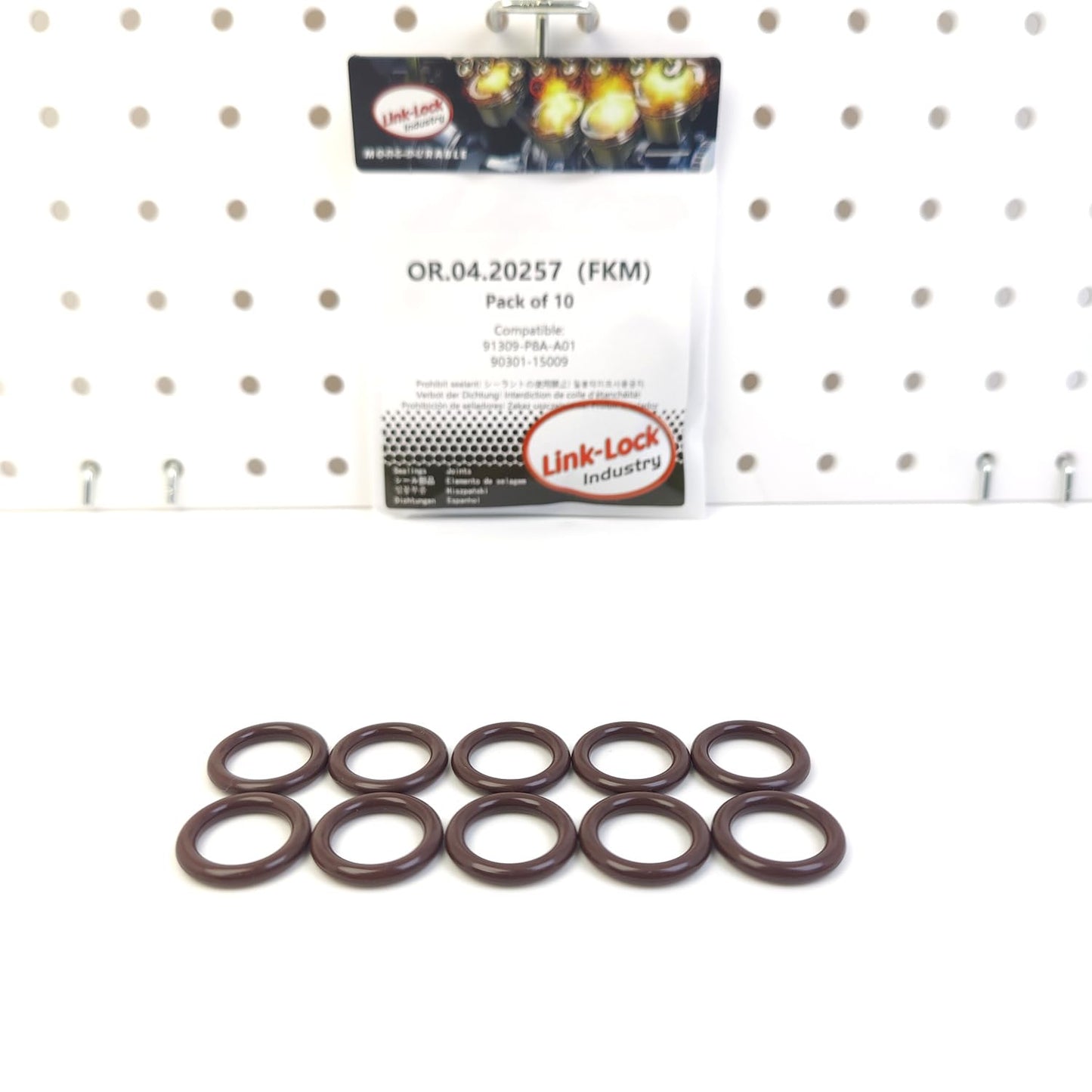 LINK-LOCK 10PCS OR.04.20257 FKM Viton Sealing O-Ring Kit of Pickup Tube / Oil Pump 91309-P8A-A01 90301-15009 for HONDA for TOYOTA