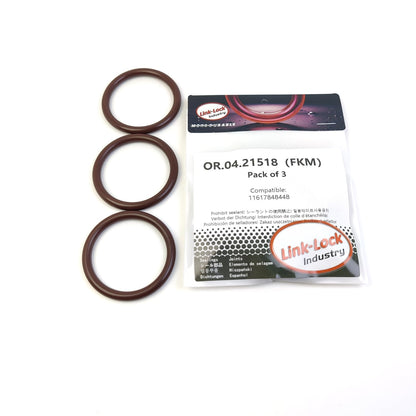 LINK-LOCK 3PCS OR.04.21518 FKM Viton Sealing O-Ring Kit of Inflatable guide piece 11617848448 for BMW-S55