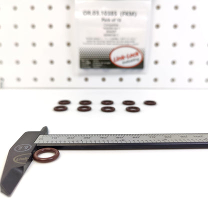 LINK-LOCK 10個 OR.03.10385 FKMバイトンシーリングOリングキット ターボチャージャーオイルフィラーポート用 A0009974611 3044297 0009974611 メルセデスベンツ-OM654 OM656用