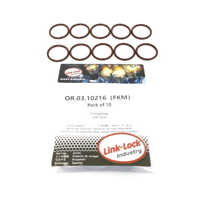 LINK-LOCK 10PCS OR.03.10216 FKM Viton Sealing O-Ring Kit of Oil pump 12673551 For CHEVROLET-LT6 LT7