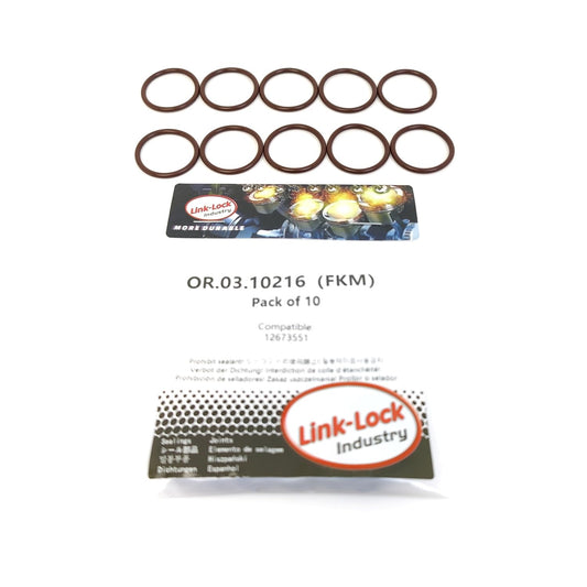 LINK-LOCK 10PCS OR.03.10216 FKM Viton Sealing O-Ring Kit of Oil pump 12673551 For CHEVROLET-LT6 LT7