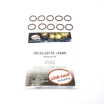 LINK-LOCK 10PCS OR.04.20170 FKM Viton Sealing O-Ring Kit of Position Sensor/Camshaft WHT008638 for AUDI