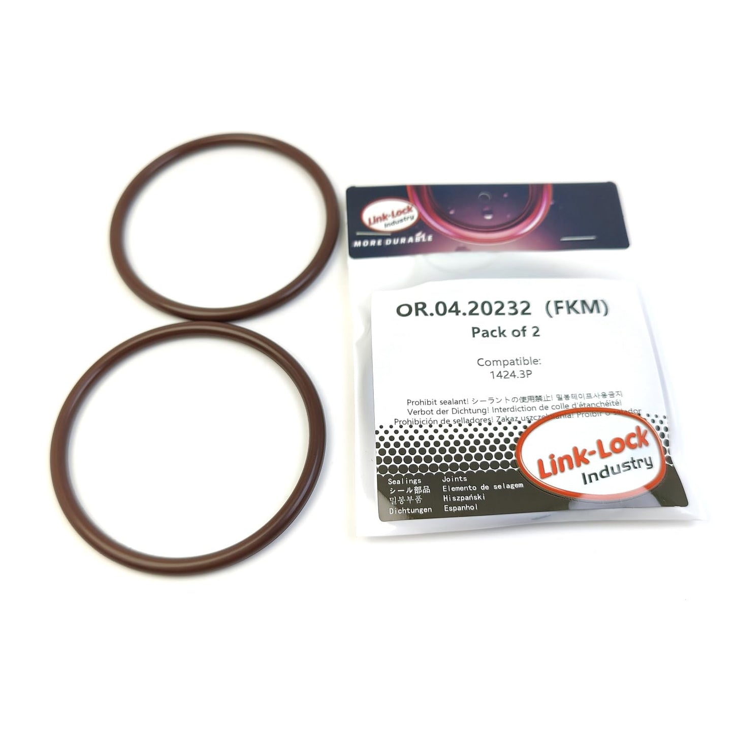 LINK-LOCK 2PCS OR.04.20232 FKM Viton Sealing O-Ring Kit of Air Filter Housing Intake Hose 1424.3P for PEUGEOT