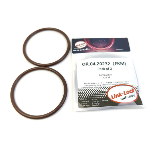 LINK-LOCK 2個 OR.04.20232 FKMバイトンシーリングOリングキット エアフィルターハウジングインテークホース 1424.3P プジョー用