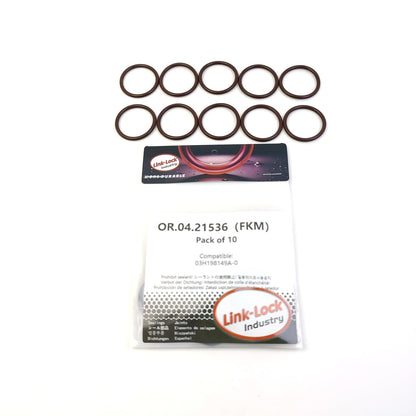 LINK-LOCK 10PCS OR.04.21536 FKM Viton Sealing O-Ring Kit of Spray valve 03H198149A-0 for VW For AUDI V6 3.6L 3.2L BWS BHK