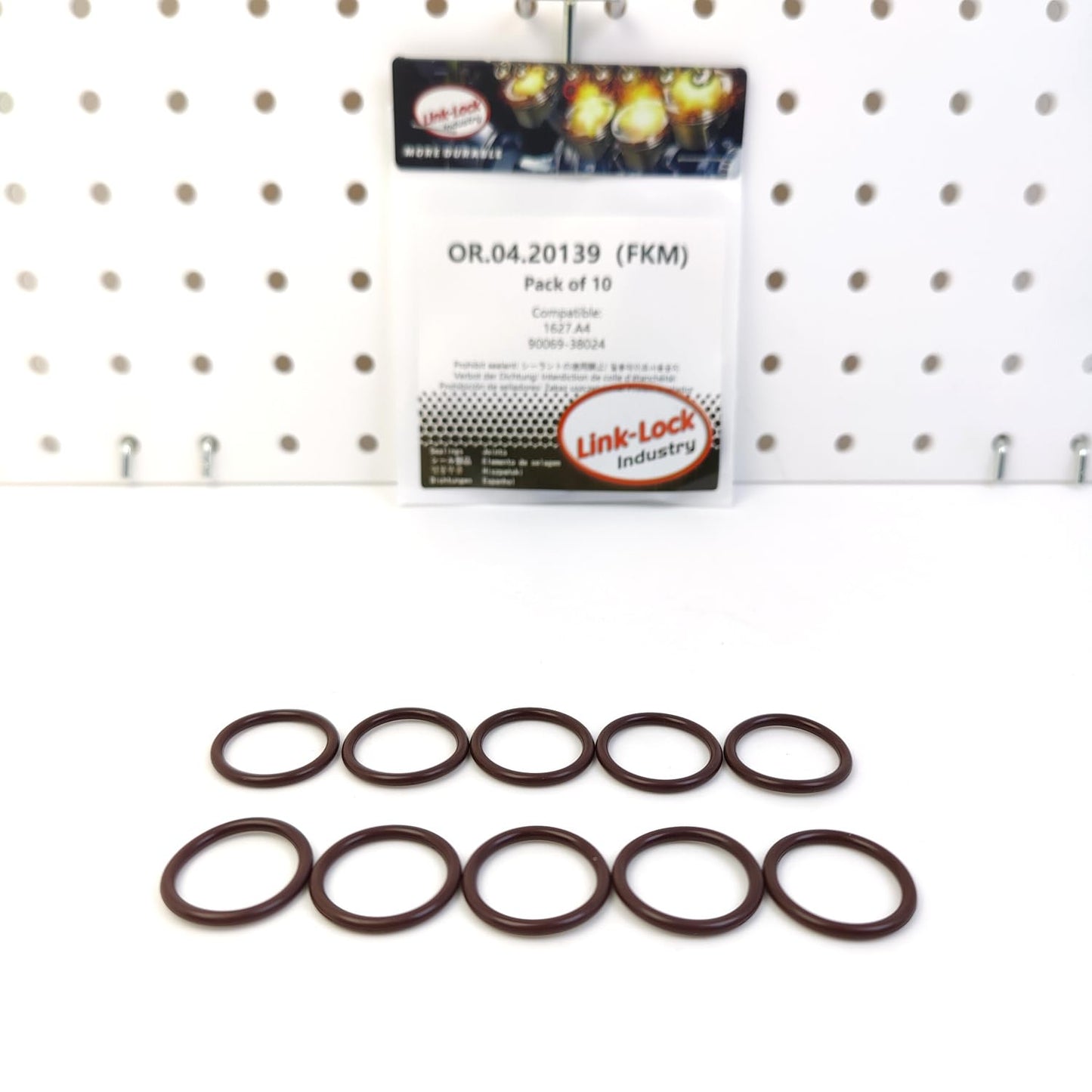 LINK-LOCK 10PCS OR.04.20139 FKM Viton Sealing O-Ring Kit of Cylinder Head 1627.A4 90069-38024 for CITROËN for TOYOTA