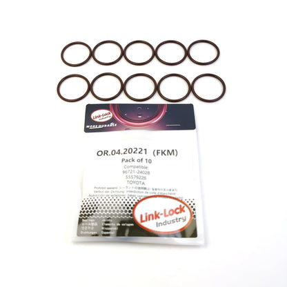 LINK-LOCK 10PCS OR.04.20221 FKMバイトンオイルポンプ用Oリングキット 96721-24028 55579226 レクサス オペル トヨタ用