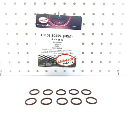 LINK-LOCK 6個組 OR.03.10558 FKM Viton製 シーリングOリングキット エンジンバルブカバーカム穴用 A0179974748 メルセデスベンツ用