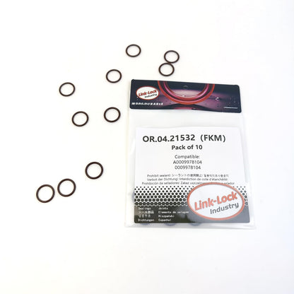LINK-LOCK 10PCS OR.04.21532 FKM Viton Sealing O-Ring Kit of Crankcase ventilation port A0009978104 for MERCEDES-BENZ-G350