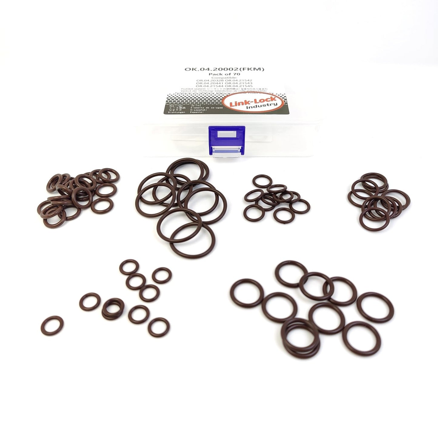 LINK-LOCK 70PCS FKM Viton O-RING Kit  A0009972505 A0209977645 A0259979545 A0139974145 A0179970245 A0139974245 of Refrigerant piping For MERCEDES-BENZ-W204-M272 M271 W212-M271 M272 M276