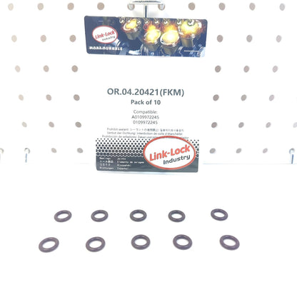LINK-LOCK 10PCS OR.04.20421 FKM Viton Sealing O-Ring Kit of Oil Line A0109972245 0109972245 for MERCEDES-BENZ