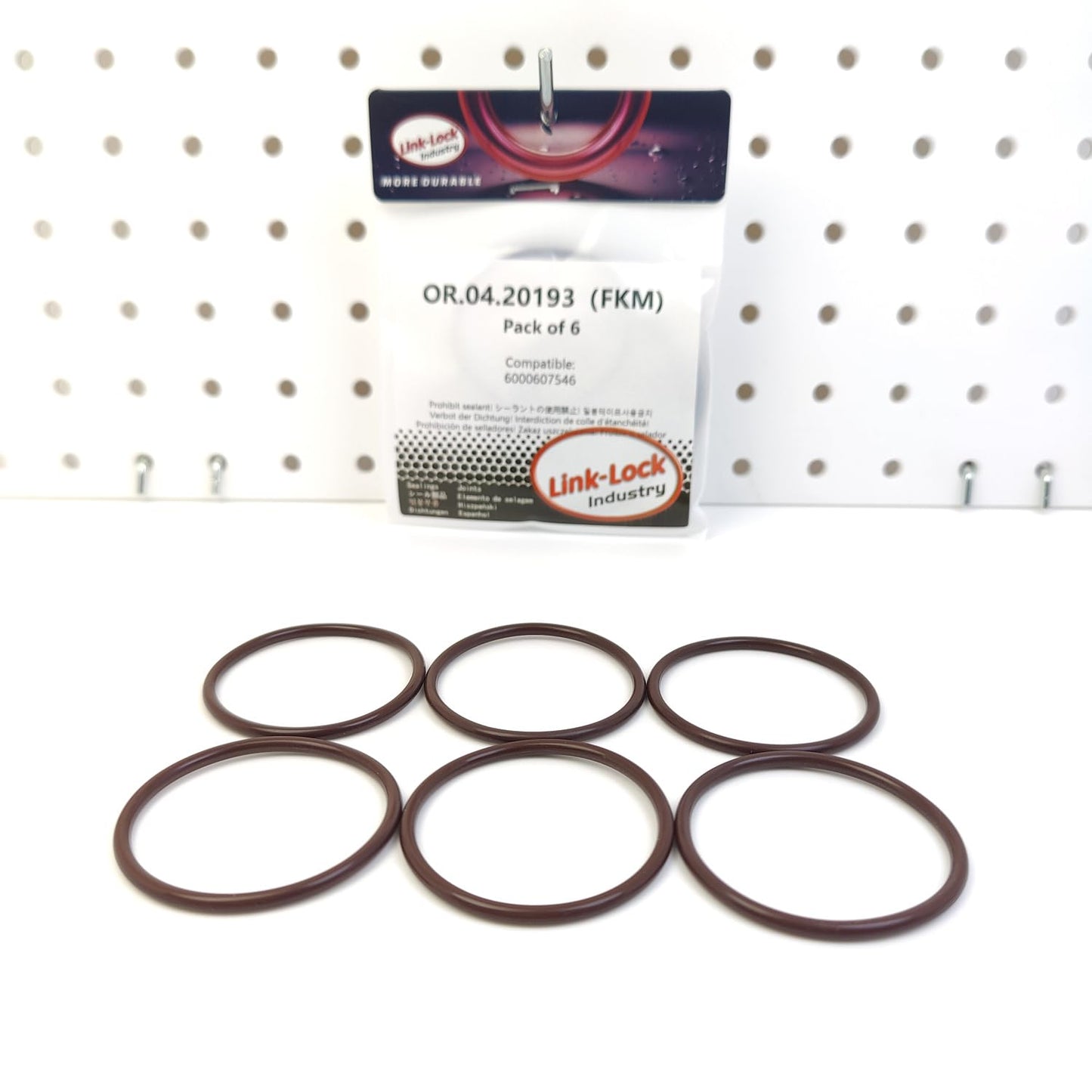 LINK-LOCK 6PCS OR.04.20193 FKM Viton Sealing O-Ring Kit of Oil Pump 6000607546 for FIAT
