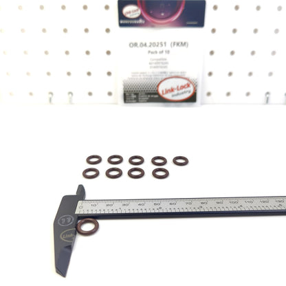 LINK-LOCK 10PCS OR.04.20251 FKM Viton Sealing O-Ring Kit of Water Pump A0149976245 0149976245 for MERCEDES-BENZ