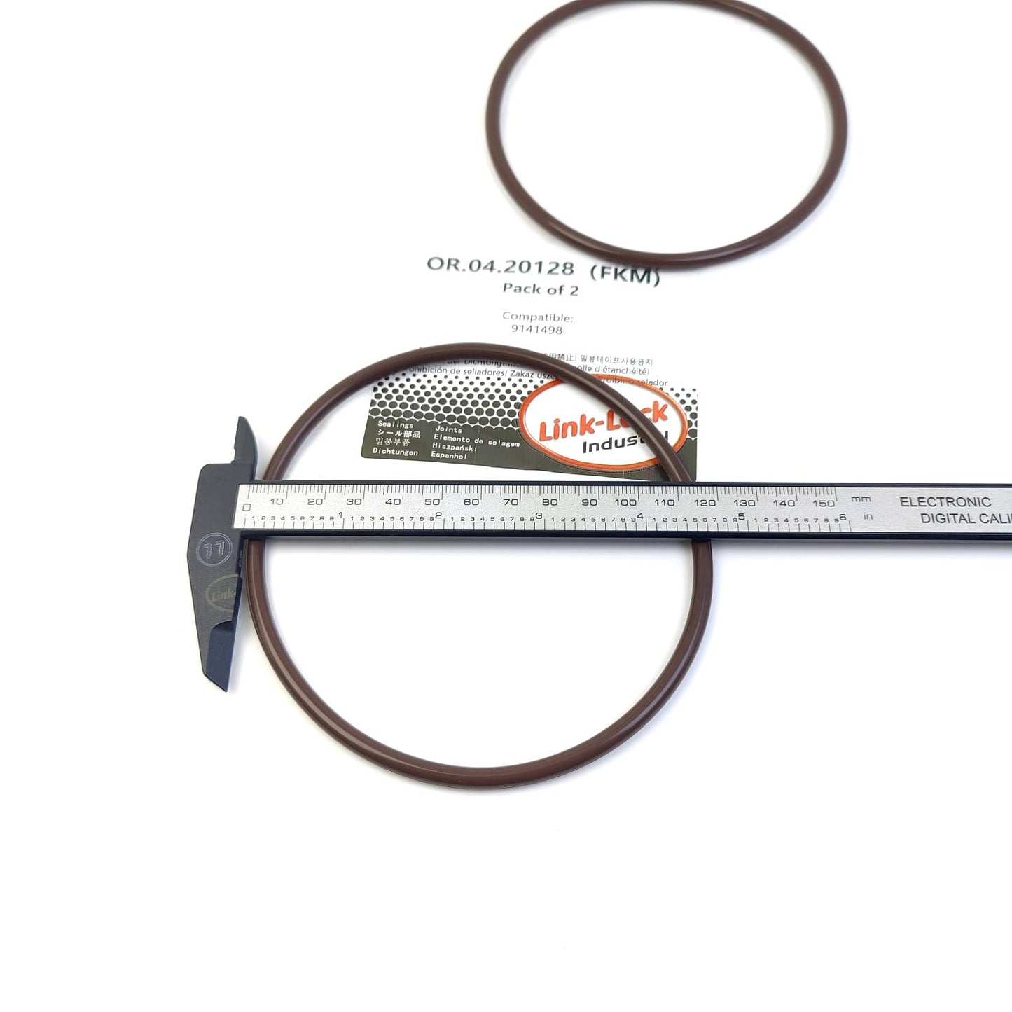 LINK-LOCK 2PCS OR.04.20128 FKM Viton Sealing O-Ring Kit of Fuel Pump to Fuel Tank 9141498 for VOLVO