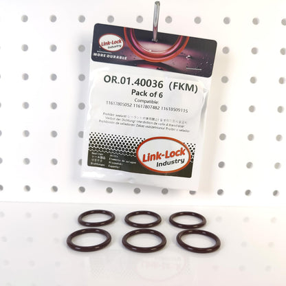 LINK-LOCK 6PCS FKM Viton OR.01.40036 Engine intake manifold O-RING gasket 11617805052 11617807482 11618509115 forBMW N47