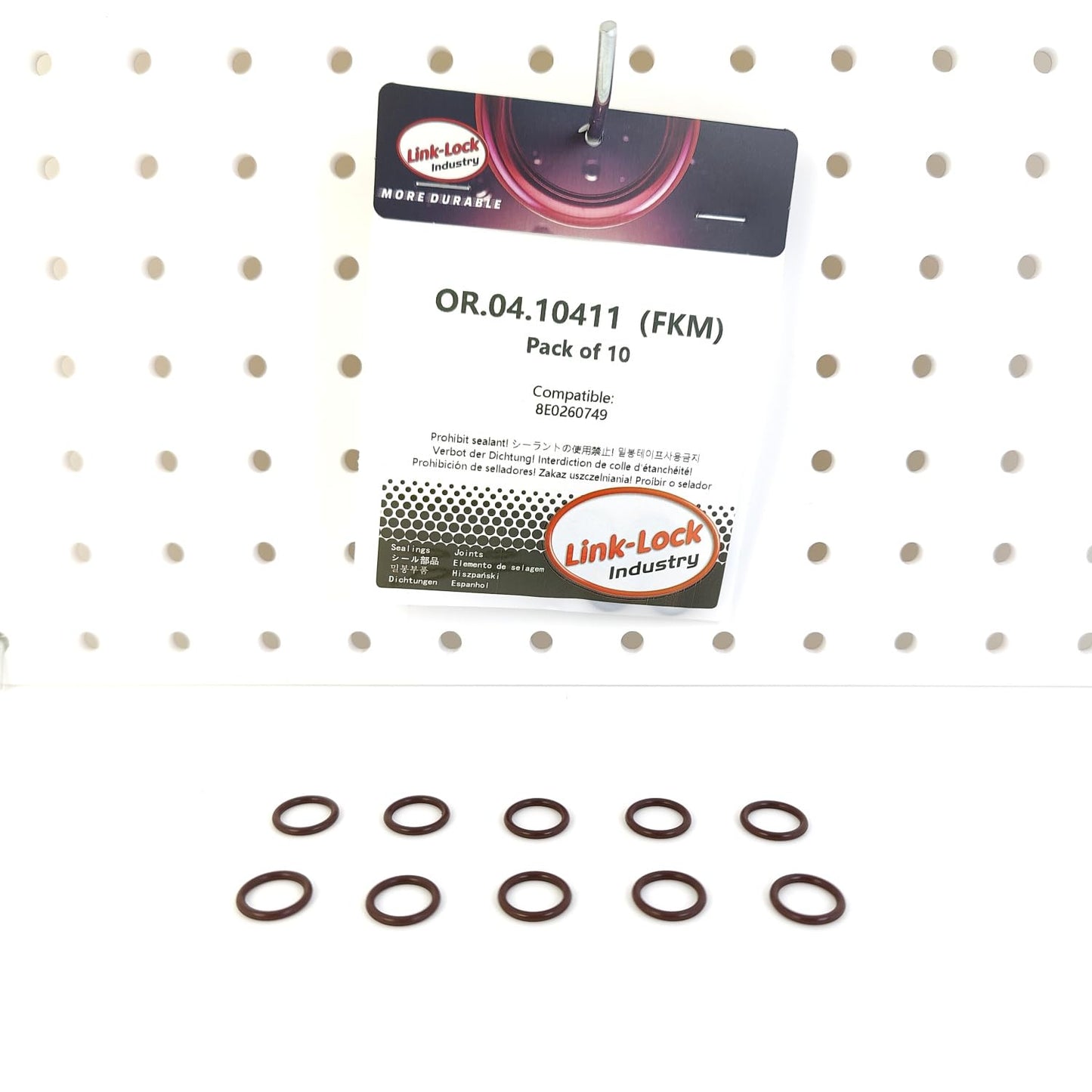 LINK-LOCK 10PCS OR.04.10411 FKM Viton Sealing O-Ring Kit of Air Condition Pipe 8E0260749 For AUDI For VW