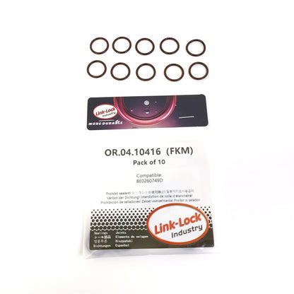LINK-LOCK 10PCS OR.04.10416 FKM Viton Sealing O-Ring Kit of Air Condition Pipe 8E0260749D For AUDI For VW