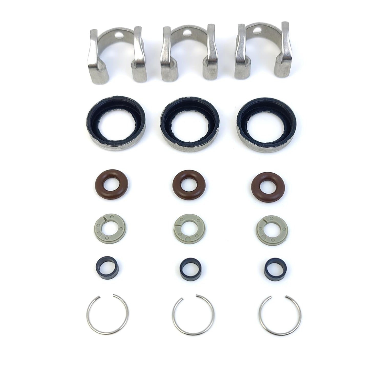 LINK-LOCK 3Set OK.04.10035 fuel injector repair kit 12618798 with FKM Viton O-RING For BUICK For CHEVROLET For CADILLAC 2.8L 3.6L LLT LP1 LFX