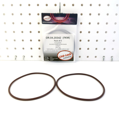 LINK-LOCK 2PCS OR.04.20342 FKM Viton Sealing O-Ring Kit of Air Compressor 06.56933-6408 06.569336408 1376277 3097149 for MAN for SCANIA for VOLO-PENTA