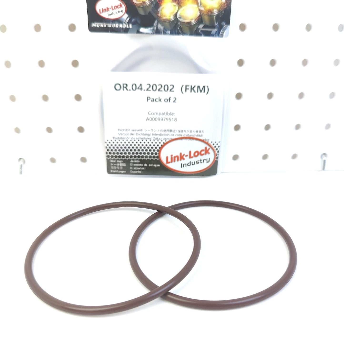 LINK-LOCK 2個 OR.04.20202 FKM フッ素ゴム製オイルパン用Oリングキット A0009979518 0009979518 メルセデスベンツ用