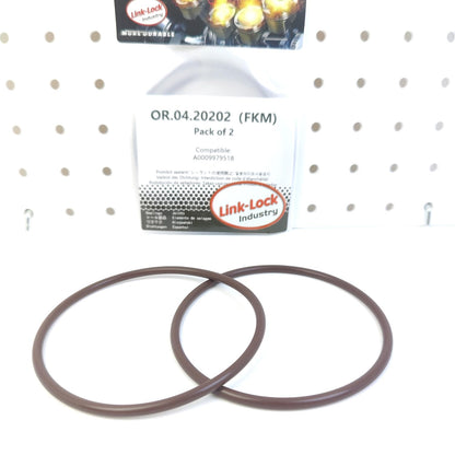 LINK-LOCK 2個 OR.04.20202 FKM フッ素ゴム製オイルパン用Oリングキット A0009979518 0009979518 メルセデスベンツ用
