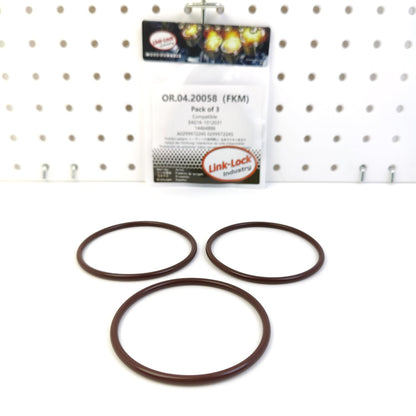 LINK-LOCK 3PCS OR.04.20058 FKM Viton Sealing O-Ring Kit of Engine Oil Pan E4G16-1012031 14464886 A0299972245 0299972245 for CHERY for MERCEDES-BENZ for FIAT
