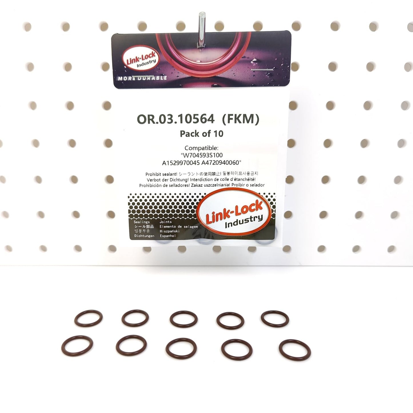 LINK-LOCK 10PCS OR.03.10564 FKMバイトンシーリングOリングキット クランクケースブリーザー W704593S100 A1529970045 A4720940060 メルセデスベンツ フォードUSA用