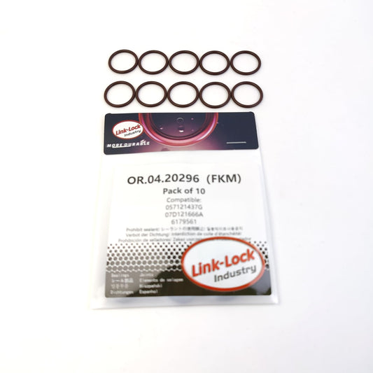 LINK-LOCK 10PCS OR.04.20296 FKM Vitonサーモスタット用Oリングキット 057121437G 07D121666A 6179561 AUDI FORD用